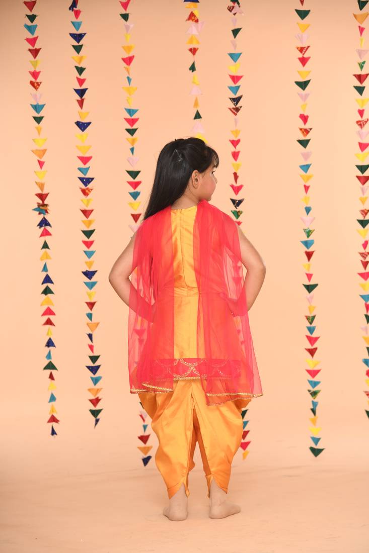 SAKA DESIGNS Dhoti Kurta For Girls | Ethnic Wear For Kids
