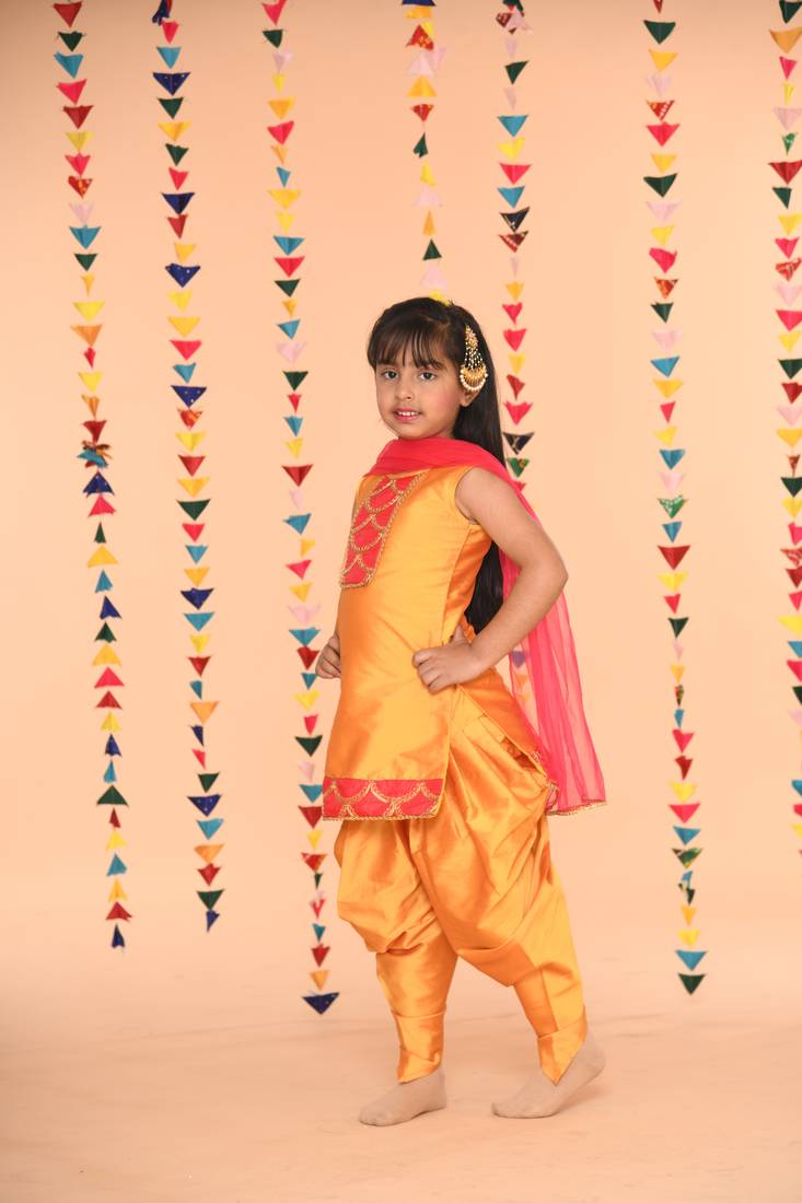 SAKA DESIGNS Dhoti Kurta For Girls | Ethnic Wear For Kids