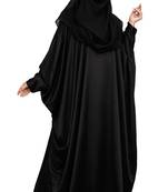 Casual Wear Plain Zoom Fabric Crush Style Women Free Size Abaya With Scarf
