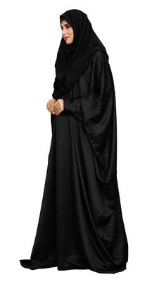 Casual Wear Plain Zoom Fabric Crush Style Women Free Size Abaya With Scarf 5