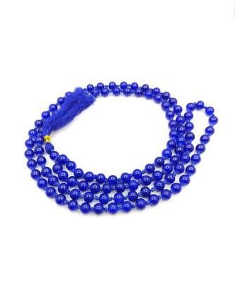 Raviour Lifestyle 100% Energized Blue Hakik Mala Blue Agate Stone Chain Neela Hakik Mala for Shani Jaapa 2