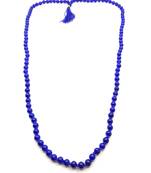 Raviour Lifestyle Blue Agate Haqiq Mala/Akik Mala/Hakik Mala/Jap Mala 108+1 Beads Stone Mala for Japa Purpose