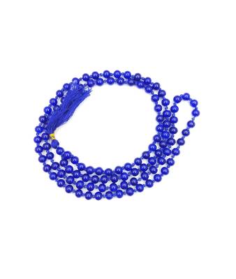 Raviour Lifestyle Blue Agate Haqiq Mala/Akik Mala/Hakik Mala/Jap Mala 108+1 Beads Stone Mala for Japa Purpose 2