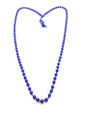 Raviour Lifestyle Blue Neela Hakik Agate Japa Mala 108+1 Beads Neela Mankas Hakik Mala 1