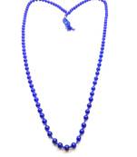 Raviour Lifestyle Blue Neela Hakik Agate Japa Mala 108+1 Beads Neela Mankas Hakik Mala