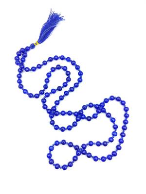 Raviour Lifestyle Blue Neela Hakik Agate Japa Mala 108+1 Beads Neela Mankas Hakik Mala 3