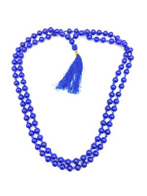 Raviour Lifestyle Blue Hakik Agate Stone 108+1 Beads Mala For Shani Japa Mantras Purpose  3