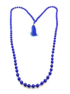 Raviour Lifestyle Blue Agate Hakik 108+1 Beads Buddhist Prayer Japa Rosary Wearing  1