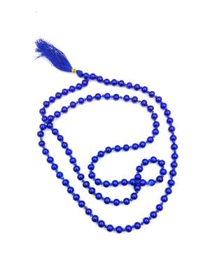 Raviour Lifestyle Blue Agate Hakik 108+1 Beads Buddhist Prayer Japa Rosary Wearing  3