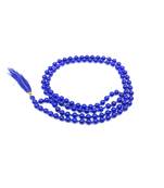 Raviour Lifestyle Original Blue Hakik Agate Stone Mala 108+1 beads Jap Mala Agate Stone Chain
