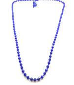 Natural Blue Agate Stone Mala 108+1 Beads Mala Blue Hakik Stone Mala Chant & Wear Rosary Agate Stone Necklace