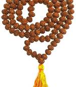Raviour Lifestyle Original Nepal Rudraksha Mala (Brown, 108 Rudraksha Beads) - Unisex mala or Japa Mala