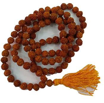 Raviour Lifestyle Rudraksha Mala  Rashis In 5 Mukhi Rudraksha 108 Beads For Unisex 1