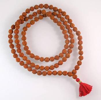 Raviour Lifestyle Natural & Original 5 Mukhi Rudraksha Mala For Jaapa Mala 108 beads 2