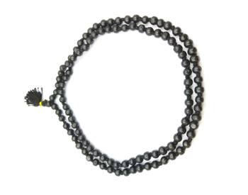 Black plain yellow gold Beads  bead 4