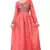 Peach plain rayon kurtas-and-kurtis