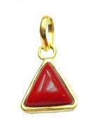Red plain yellow gold Asthadhatu  Pendant