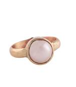 Raviour Lifestyle Pearl (Moti) 5.30 Ratti White Pearl 100% Original Gemstone Ashtadhatu Rashi Ratna Ring 