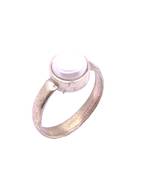 Raviour Lifestyle Pearl (Moti) 9.15 Ratti White Pearl 100% Original Gemstone Ashtadhatu Rashi Ratna Ring 