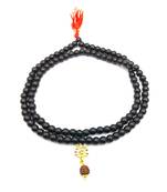 Mahakal Bholenath Trishul Pendant With Black Hakik Agate 108 beads Mala For Good Health And Lord Shiv Blessing