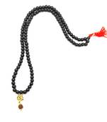 Mahakal Bholenath Trishul Pendant With Black Hakik Agate 108 beads Mala For Good Health And Lord Shiv Blessing