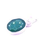 Raviour Lifestyle Natural Emerald Panna Gemstone Panna Silver Pendant Locket