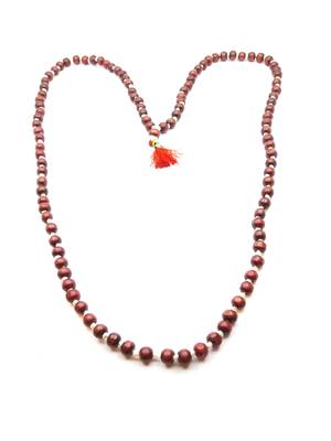 Raviour Lifestyle Original Rosary Lal Chandan Jaap Japa Mala Red Sandal Wood 108+1 Beads for Wearing Men and Women   2
