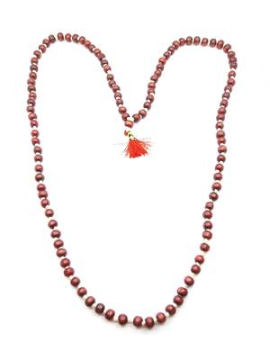 Red Sandalwood Mala 108+1 Beads Original |lal Chandan mala 108+1 Original Beads | for Wearing and Japa|for Men 1