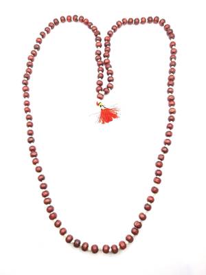Raviour Lifestyle 108+1 Beads Lal Chandan Mala/Red Sandalwood Rosary Mala, Japa and Wearing for Men & Women  2