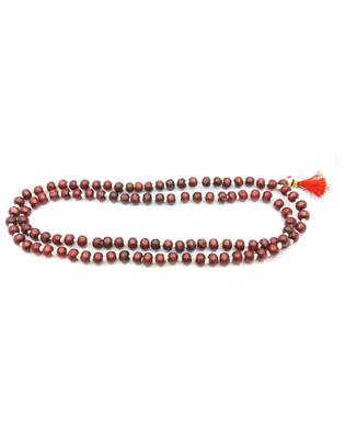 Raviour Lifestyle Red Sandalwood Mala Spiritually Energized Lal Chandan Mala 108+1 Beads for Japa and Pooja and Wearing 2