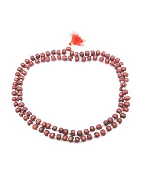 Raviour Lifestyle 108+1 Beads Lal Chandan Mala Red Sandalwood Jap Mala for Wearing and Jaap/Chanting and 2