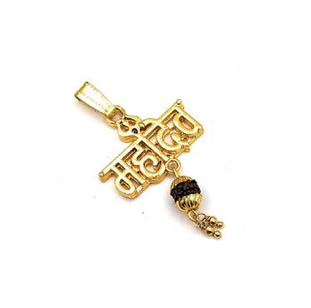 Raviour Lifestyle Lord Shiv Mahadev Mahakal Bholenath Trishul Rudraksha Pendant Locket 2
