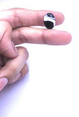 Raviour Lifestyle 9.50 ct./10.45 Ratti Black Kala Sulemani Hakik Akik Stone Natural Gemstone For Astrological Benefits] 3