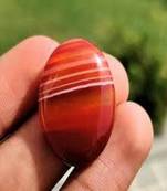 5.00 ct/ 5.5 Ratti Red Sulemani Hakik Stone/Original Red Yamini Hakik, Sulemani Akik Gemstone For  For Unisex