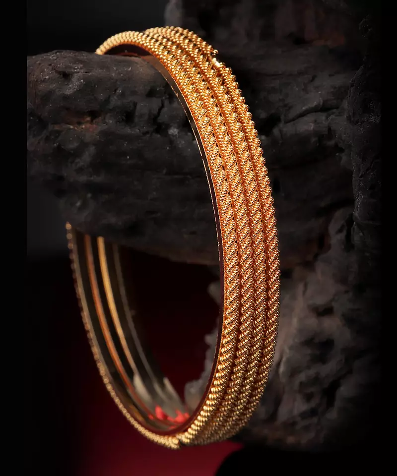 Gold Plated Bangle Set of 4