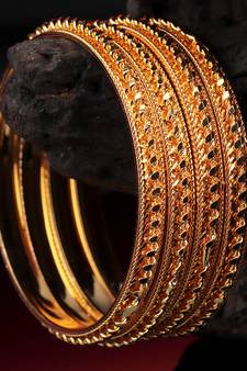 Gold Plated Traditional Bangle Set of 4