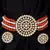Orange Beaded Plated Pearl Choker Necklace Set for Women