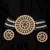 Green Choker Design Traditional Stylish Fancy Pearl Necklace Jewellery Set for Women