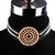 Green Choker Design Traditional Stylish Fancy Pearl Necklace Jewellery Set for Women