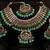 Green Gold plated Polki Studded  Necklace Set