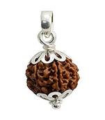 Raviour Lifestyle 3 Mukhi Rudraksha Pendant Three Face  Rudraksh Bead 100 % Original & Certified Pendant 
