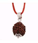 Raviour Lifestyle 3 Mukhi Rudraksha Pendant Three Faced Rudraksh Bead Original & Certified Pendant
