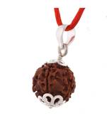 Raviour Lifestyle 5 Mukhi Rudraksha Pendant Five Faced  Rudraksh Bead Pendant Original & Certified Pendant