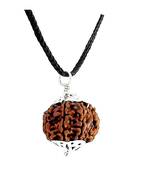 Raviour Lifestyle 6 Mukhi Rudraksha Pendant 6 Faced Nepali Rudraksh Bead Original & 100 % Certified Pendant