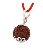 Raviour Lifestyle 7 Mukhi Rudraksha Pendant Seven Faced Nepali Rudraksh Bead Original & Certified Pendant