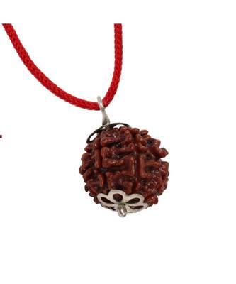 Raviour Lifestyle 7 Mukhi Rudraksha Pendant Seven Face  Rudraksh Bead 100 % Original & Certified Pendant  1
