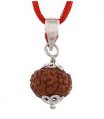 Raviour Lifestyle 7 Mukhi Rudraksha Pendant Seven Faced  Rudraksh Bead Pendant 100% Original & Certified Pendant