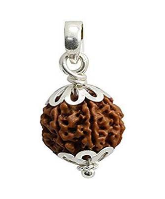 Raviour Lifestyle 8 Mukhi Rudraksha Pendant Eight Faced Nepali Rudraksh Bead Original & 100%  Certified Pendant 1