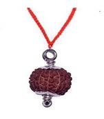 Raviour Lifestyle 9 Mukhi Rudraksha Pendant Nine Faced Nepali Rudraksh Bead Original & Certified Pendant 