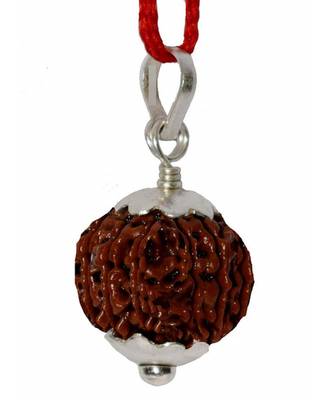 Raviour Lifestyle 9 Mukhi Rudraksha Pendant Nine Faced Nepali Rudraksh Bead Original & Certified Pendant 1
